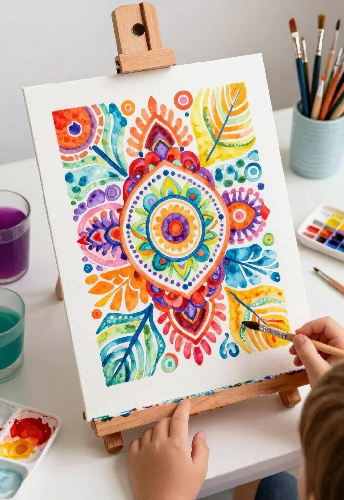 15 Easy Crafts for Kids That'll Keep Them Entertained for Hours - 8. Watercolor Resist Art 1