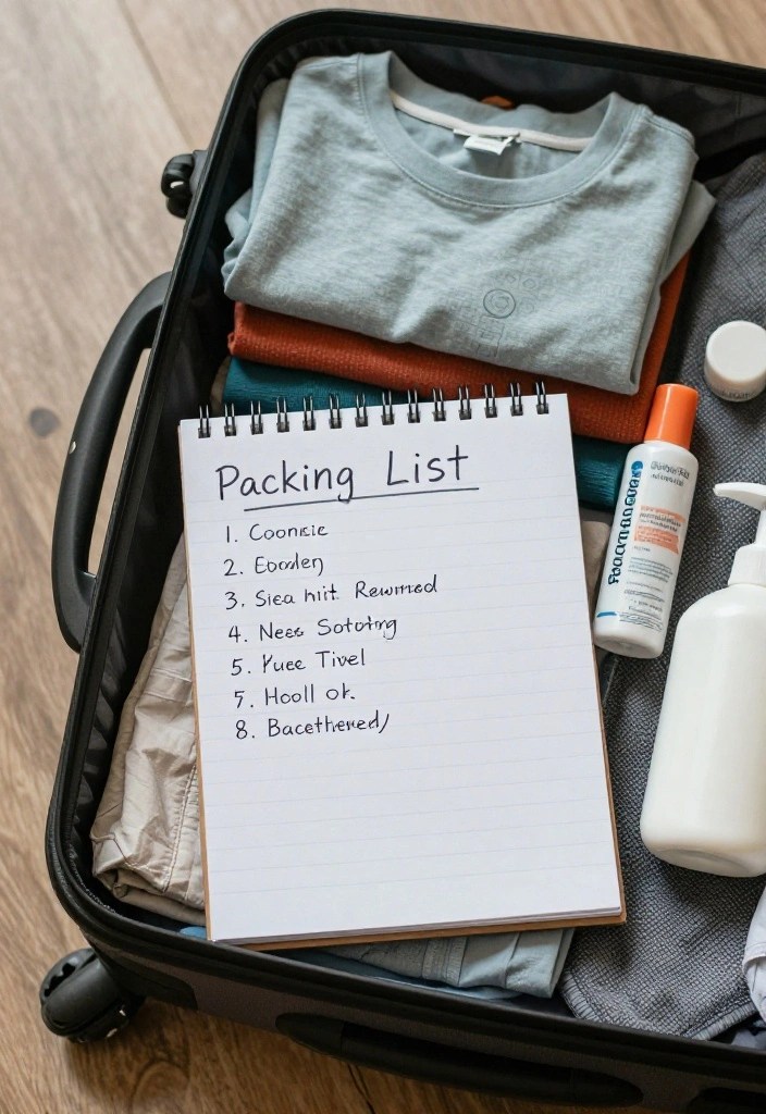 15 Packing Hacks That'll Have You Traveling Light Like a Pro! - 15. Make a Packing List 1
