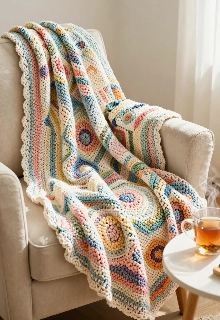 20 Adorable Spring Crochet Ideas to Brighten Your Home (You Won't Believe #7!) - 9. Cozy Crochet Blankets 1