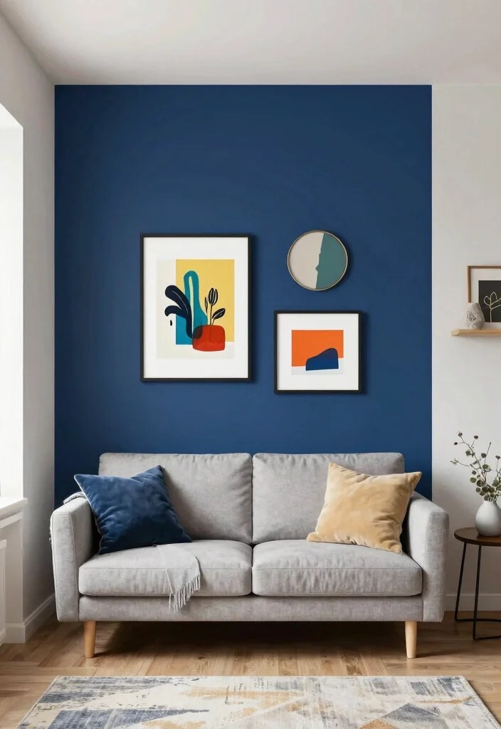 20 Incredible Small Living Room Ideas That'll Make You Want to Redecorate Today! - 13. Bold Accent Walls 1