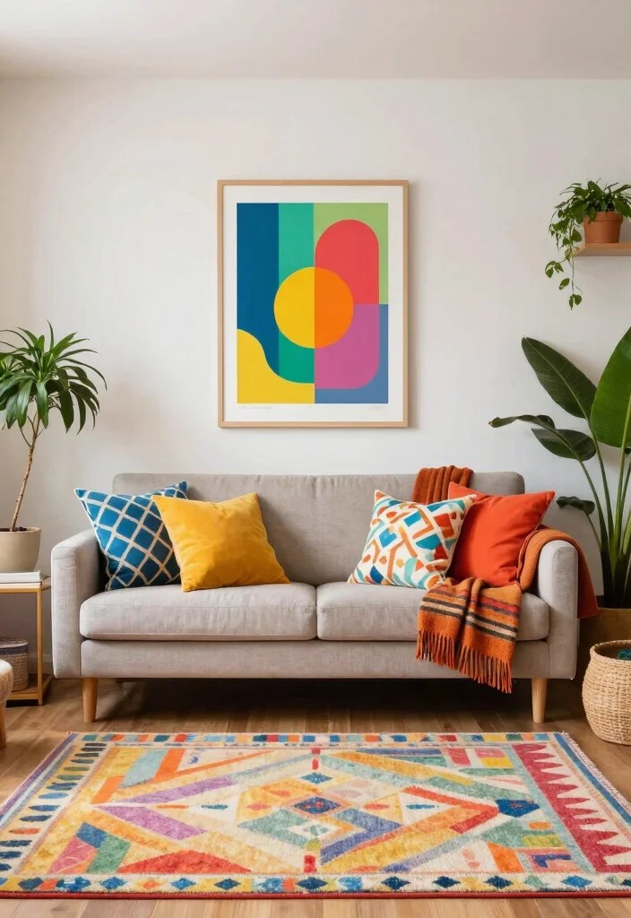20 Incredible Small Living Room Ideas That'll Make You Want to Redecorate Today! - 16. Colorful Accents 1