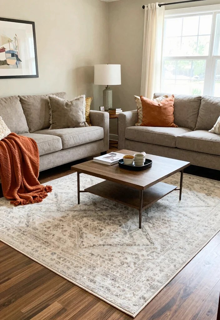 20 Incredible Small Living Room Ideas That'll Make You Want to Redecorate Today! - 5. Area Rugs for Definition 1