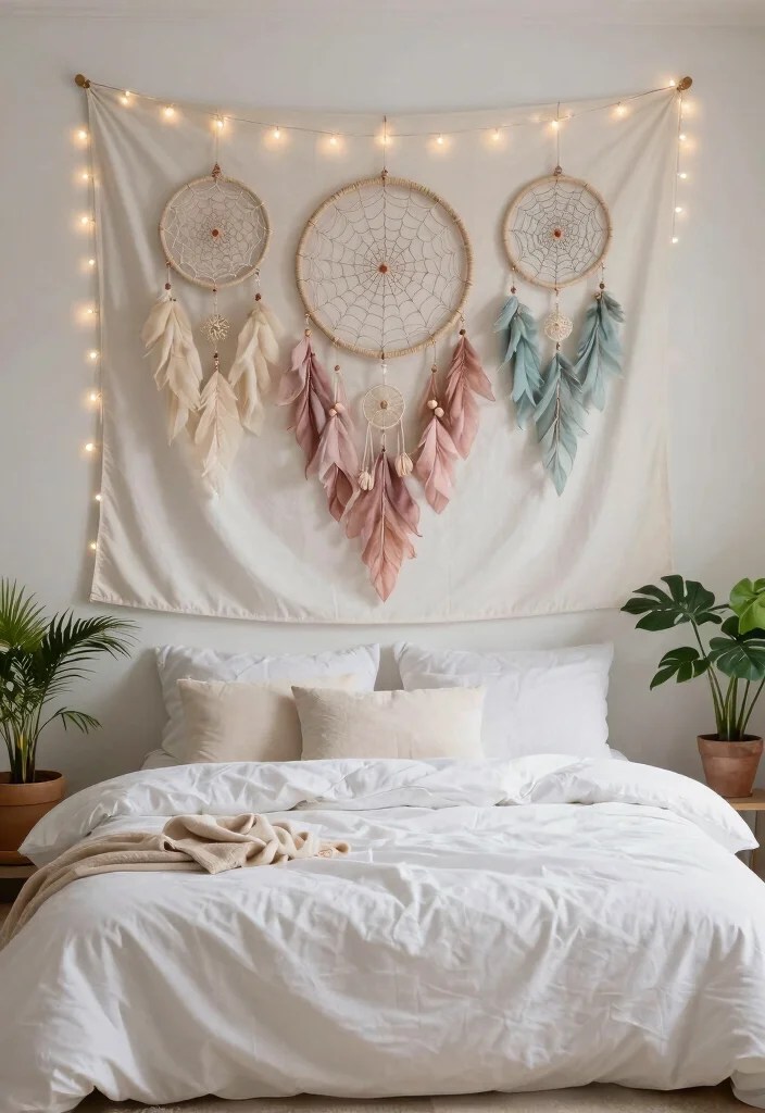 21 Stunning Bohemian Tapestries That'll Transform Your Space into a Cozy Oasis! - 1. Ethereal Dream Catchers 1