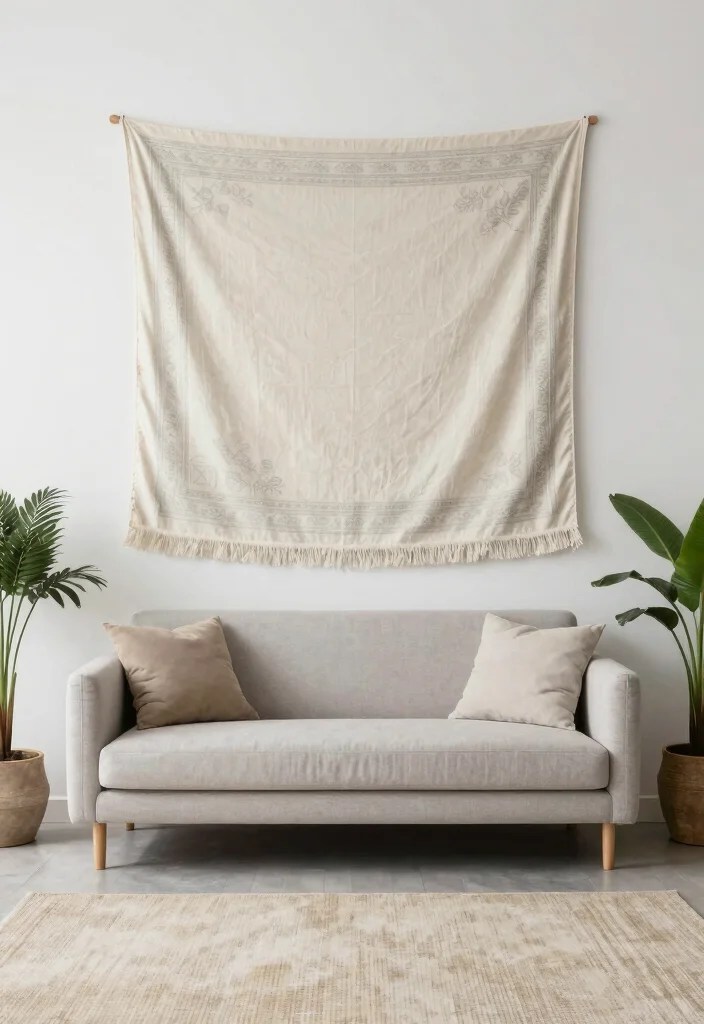 21 Stunning Bohemian Tapestries That'll Transform Your Space into a Cozy Oasis! - 13. Minimalist Boho 1