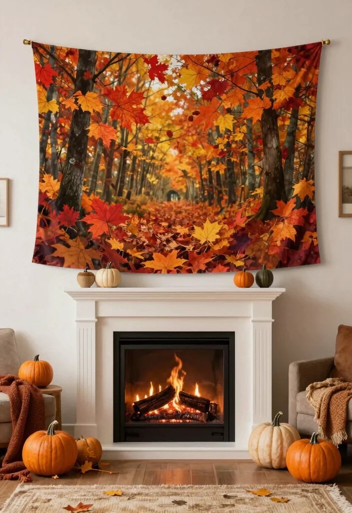 21 Stunning Bohemian Tapestries That'll Transform Your Space into a Cozy Oasis! - 18. Seasonal Tapestries for Festive Decor 1