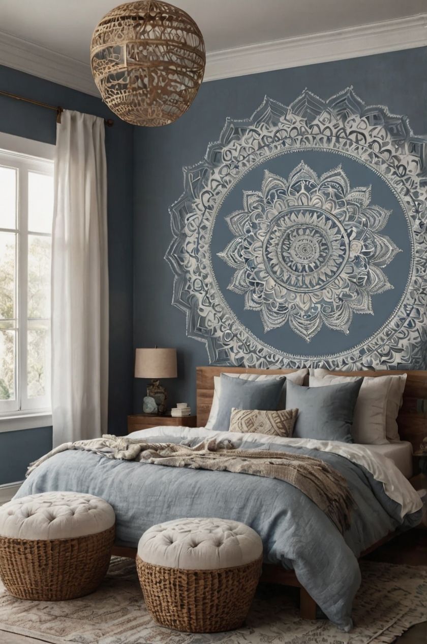 21 Stunning Bohemian Tapestries That'll Transform Your Space into a Cozy Oasis! - 4. Mandala Patterns 1