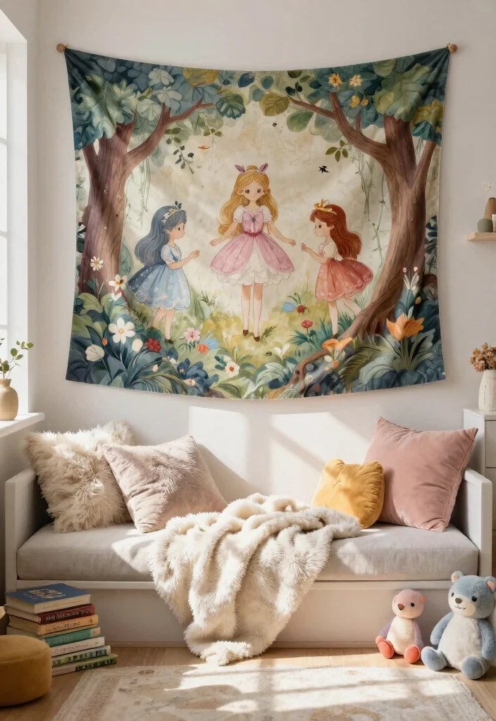 21 Stunning Bohemian Tapestries That'll Transform Your Space into a Cozy Oasis! - 8. Whimsical Fairy Tale Designs 1