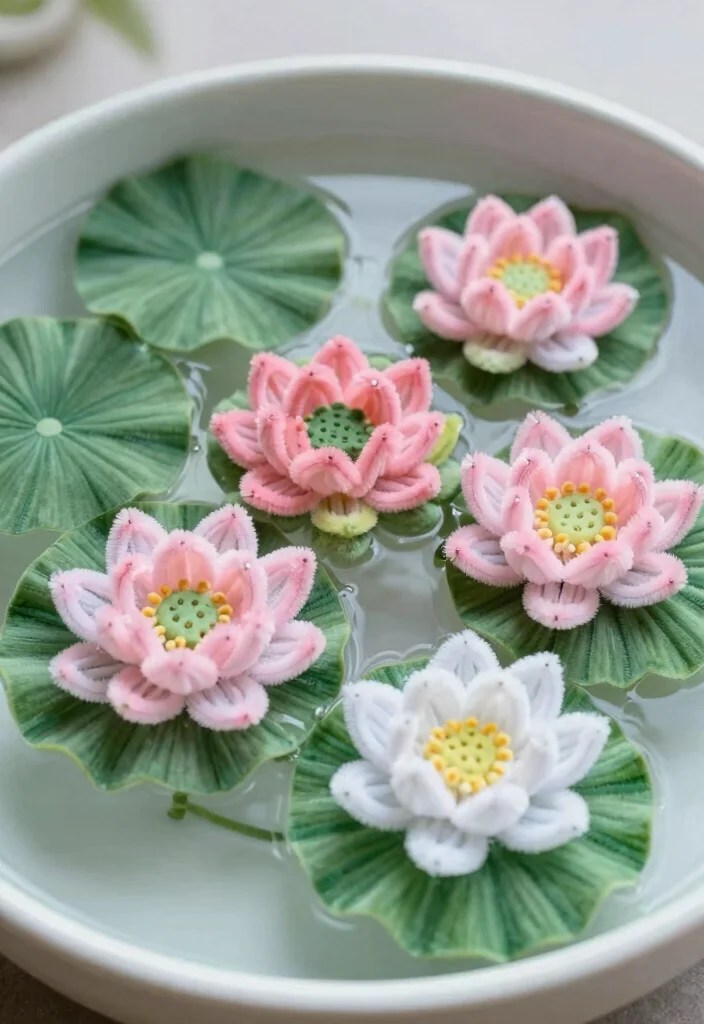 22 Colorful Pipe Cleaner Flowers to Brighten Your Spring (You Won't Believe #11!) - 17. Majestic Lotus Flowers 1