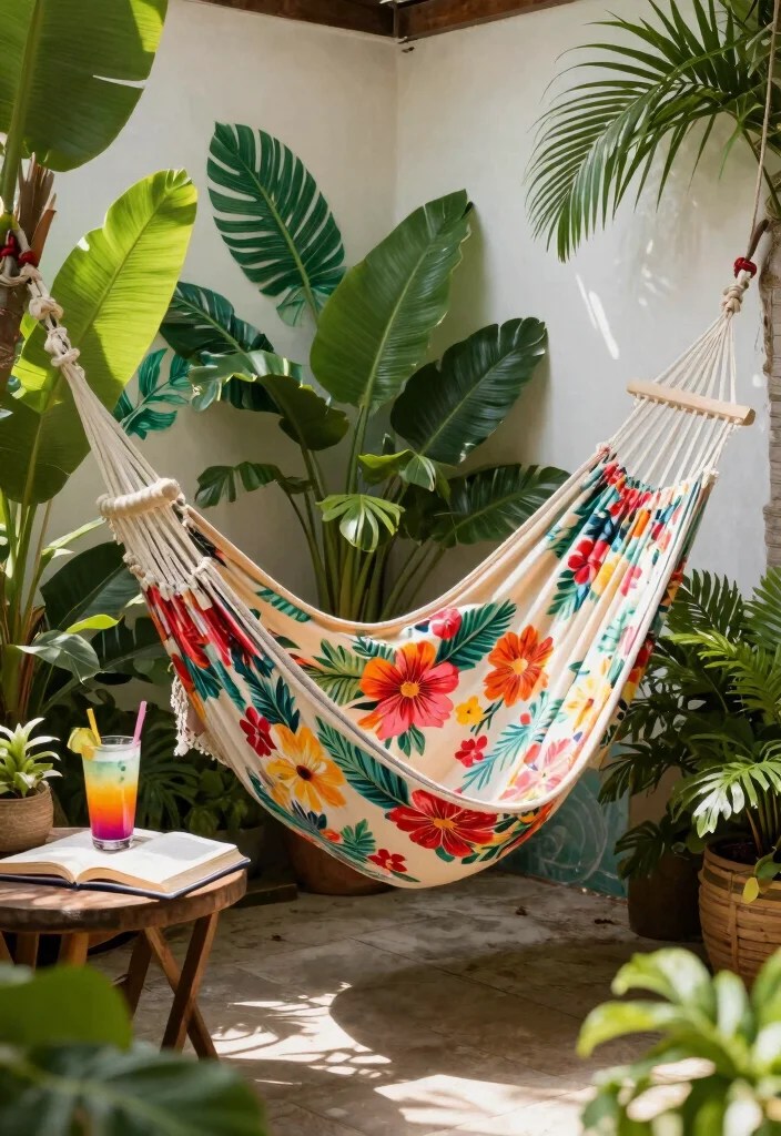 25 Cozy Reading Nook Ideas That'll Make You Want to Curl Up with a Book! - 11. Tropical Escape 1