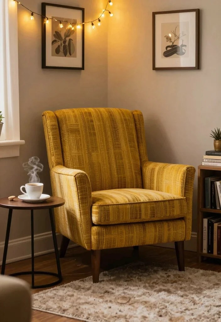 25 Cozy Reading Nook Ideas That'll Make You Want to Curl Up with a Book! - 3. A Cozy Corner with a Chair 1