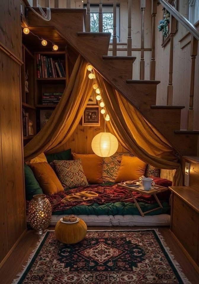 25 Cozy Reading Nook Ideas That'll Make You Want to Curl Up with a Book! - 4. Rustic Retreat 1