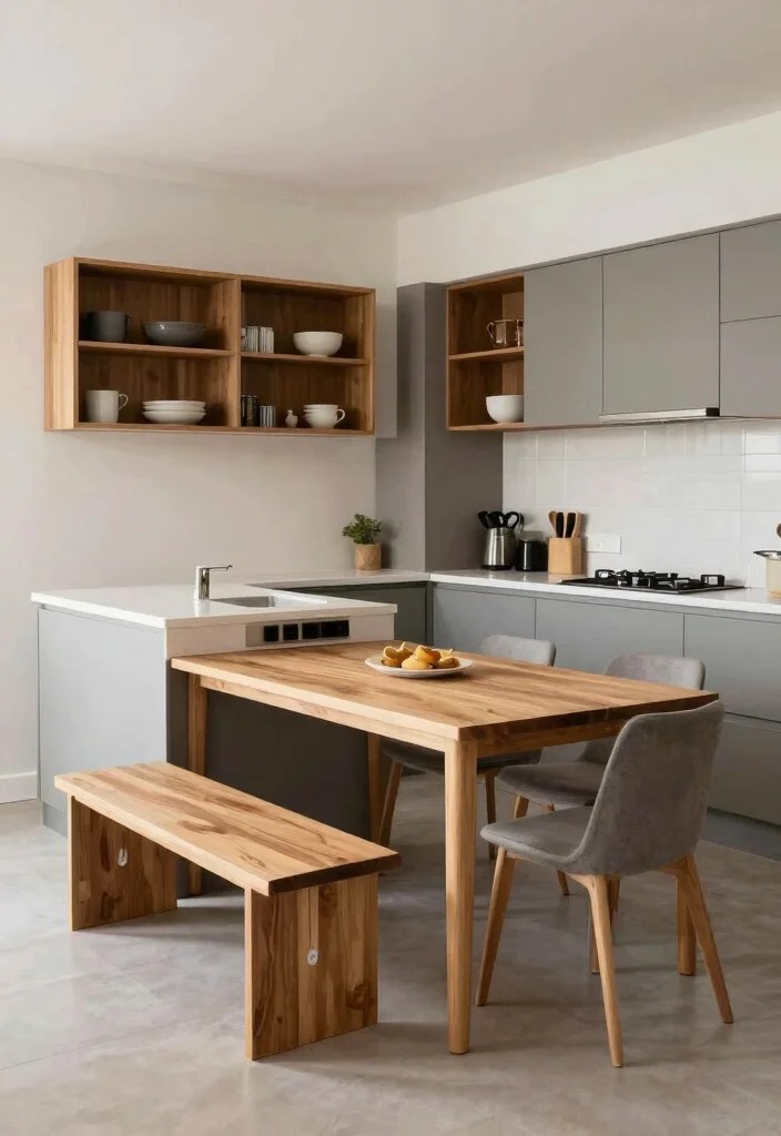 25 Trendy Kitchen Decor Ideas That'll Make Cooking a Delight! - 12. Multi-Functional Furniture 1