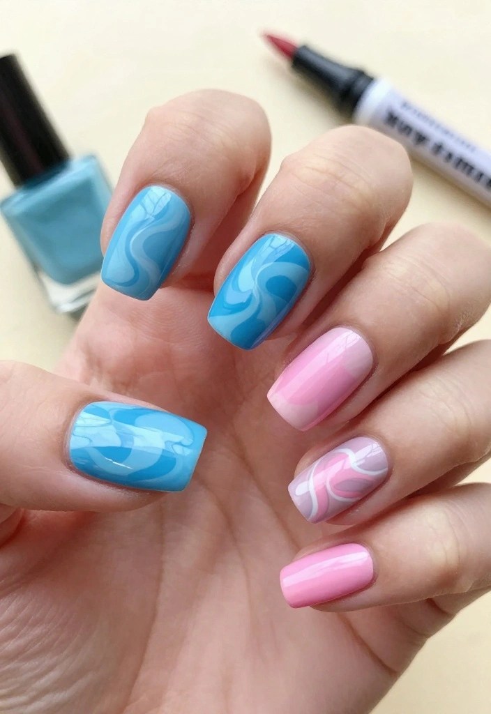 25 Trendy Nail Designs That Will Make Your Friends Jealous - 12. Spiraling Swirls 1