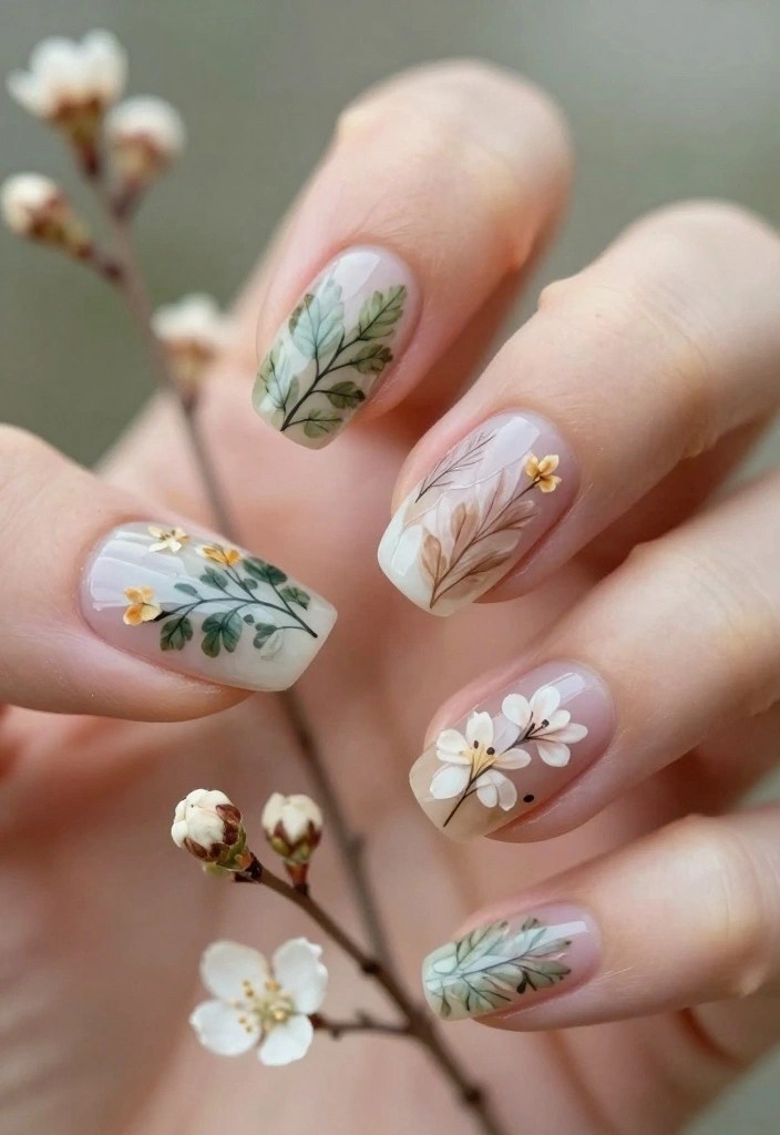 25 Trendy Nail Designs That Will Make Your Friends Jealous - 25. Nature-Inspired Designs 1