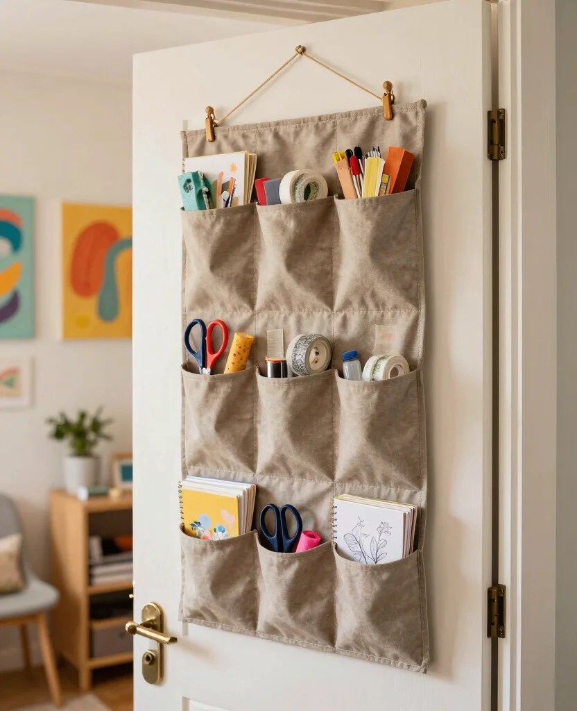 10 Best Craft Storage Solutions for Small Spaces - Organize Your Supplies - 7. Over-the-Door Organizers 1