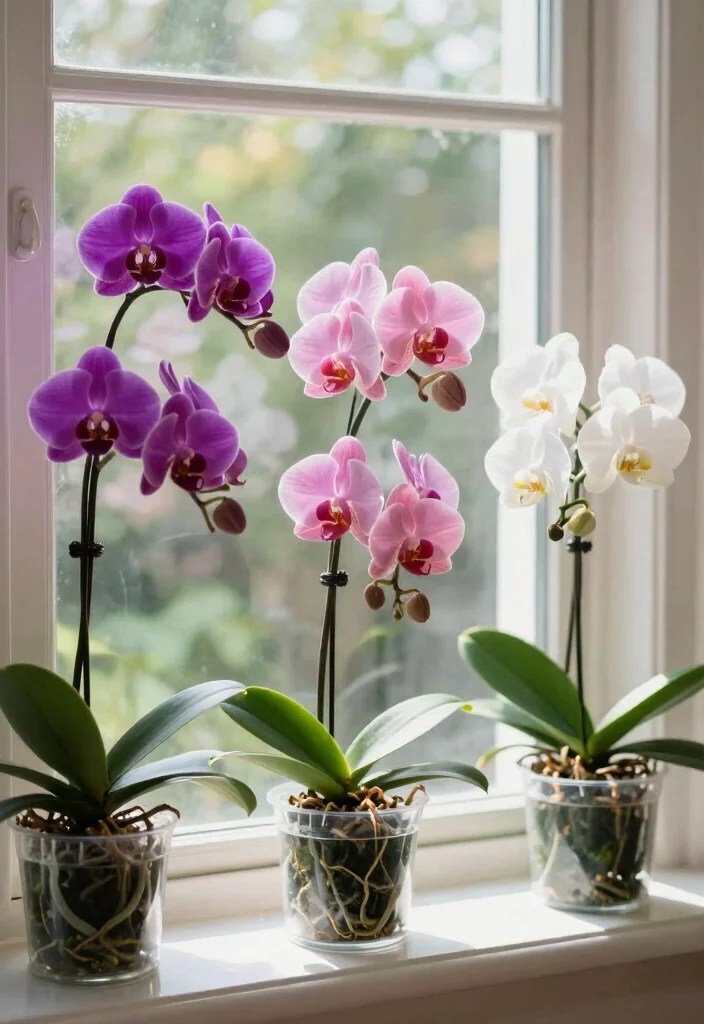 13 Bright Window Spring Planter Ideas That'll Make Your Home Shine (Check Out #4!) - 10. Exotic Orchids 1