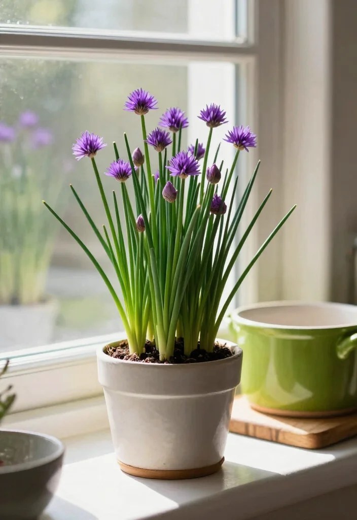 13 Bright Window Spring Planter Ideas That'll Make Your Home Shine (Check Out #4!) - 9. Charming Chives 1