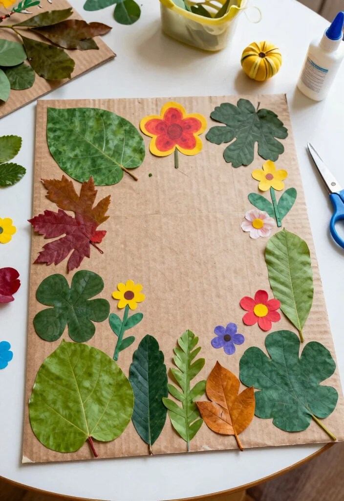 15 Adorable Kids Easter Crafts That'll Make Your Little Ones Jump for Joy! - 11. Springtime Nature Collage 1