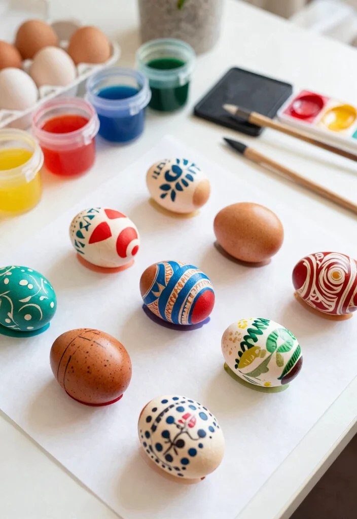 15 Adorable Kids Easter Crafts That'll Make Your Little Ones Jump for Joy! - 13. Stamped Egg Art 1
