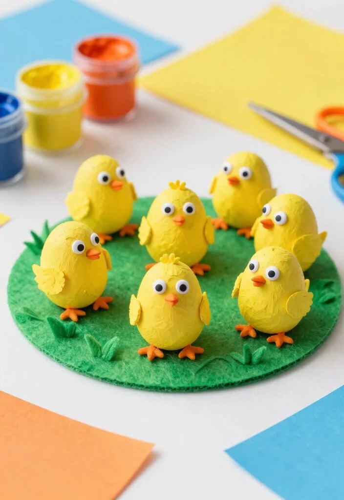 15 Adorable Kids Easter Crafts That'll Make Your Little Ones Jump for Joy! - 2. Egg Carton Chicks 1
