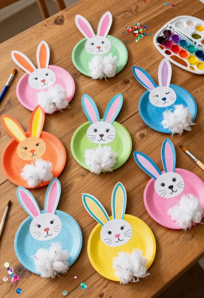 15 Adorable Kids Easter Crafts That'll Make Your Little Ones Jump for Joy! - 3. Paper Plate Bunnies 1