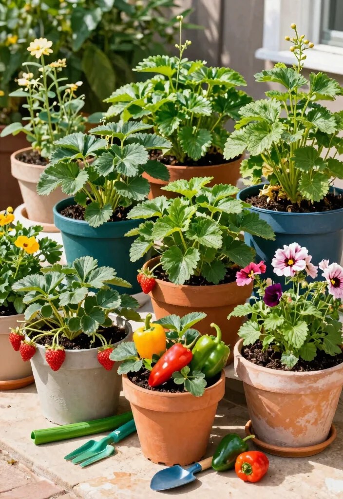 15 Container Gardening Ideas That'll Transform Your Small Space into a Lush Paradise! - 10. Creative Use of Edible Plants 1