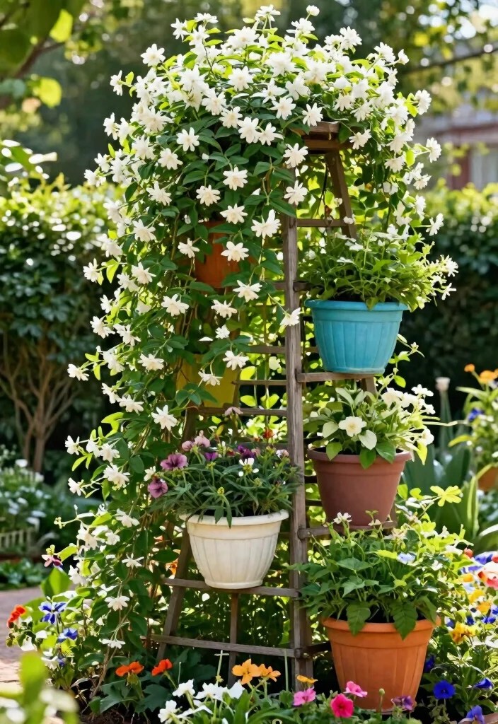 15 Container Gardening Ideas That'll Transform Your Small Space into a Lush Paradise! - 14. Artistic Trellis Planters 1