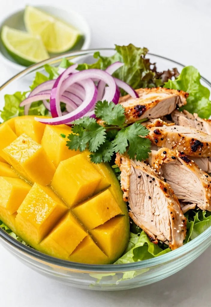 15 Quick Spring Protein Salad Meal Prep Ideas for a Stress-Free Week! - 10. Mango Chicken Salad 1