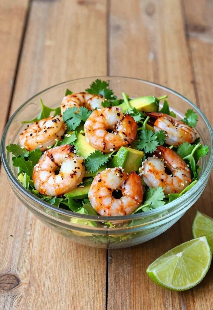 15 Quick Spring Protein Salad Meal Prep Ideas for a Stress-Free Week! - 14. Cilantro Lime Shrimp Salad 1