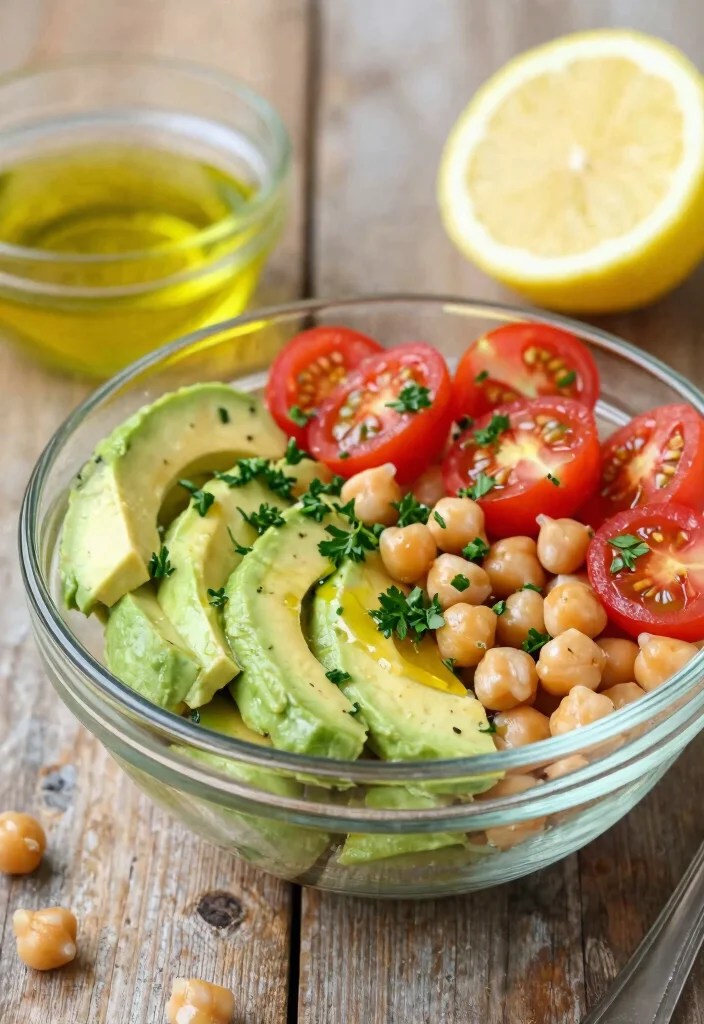 15 Quick Spring Protein Salad Meal Prep Ideas for a Stress-Free Week! - 5. Chickpea Salad with Avocado 1