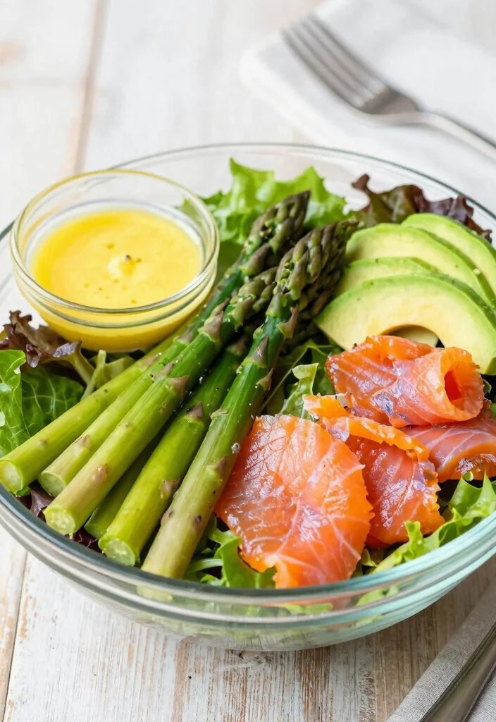15 Quick Spring Protein Salad Meal Prep Ideas for a Stress-Free Week! - 6. Smoked Salmon and Asparagus Salad 1
