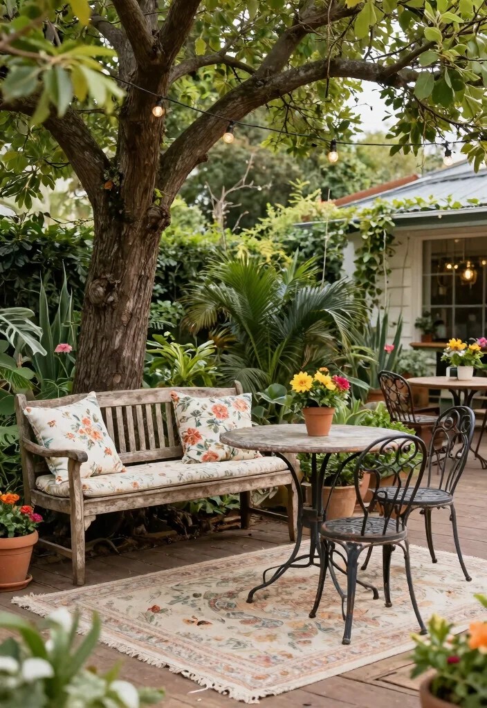 15 Vintage Garden Decor Ideas That'll Make Your Outdoor Space a Timeless Retreat! - 3. Vintage Garden Furniture 1