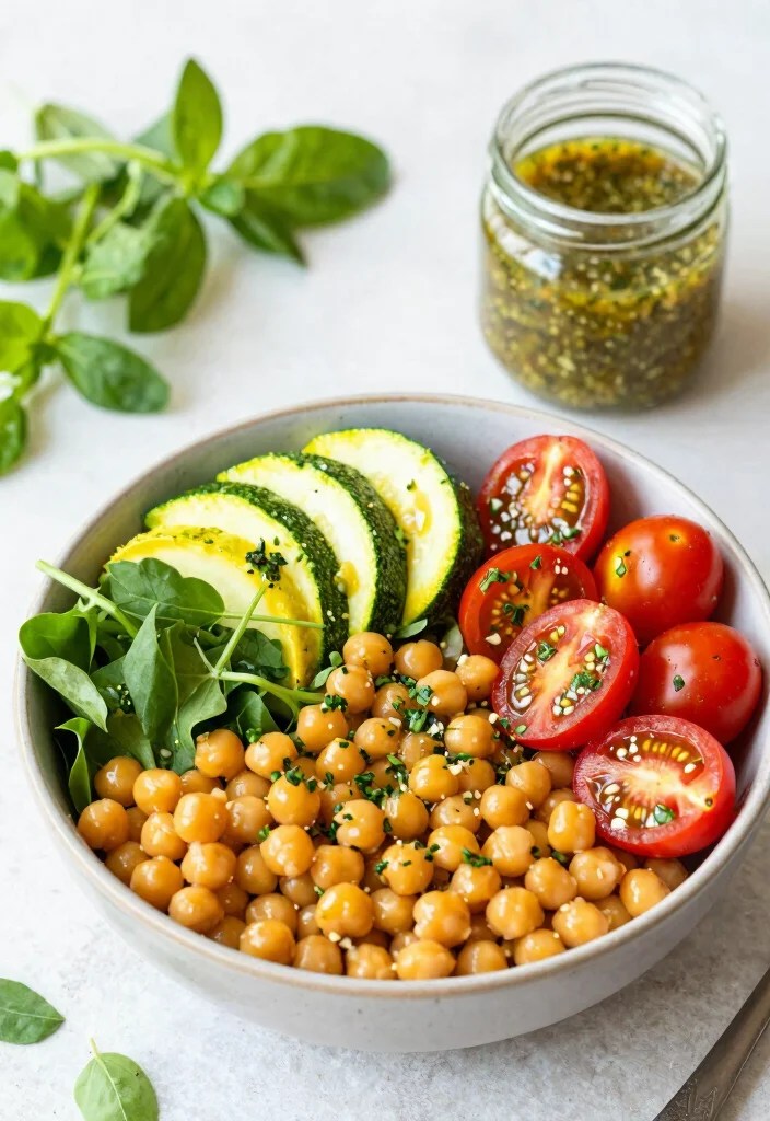 21 Protein-Packed Spring Recipes That Will Transform Your Meal Prep Game! - 3. Garlic Herb Chickpea Buddha Bowl 1